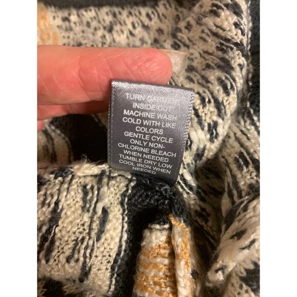 Midi Cardigan Open Multi Knit Boho Causal Classic Womens Size 1X - Picture 6 of 11